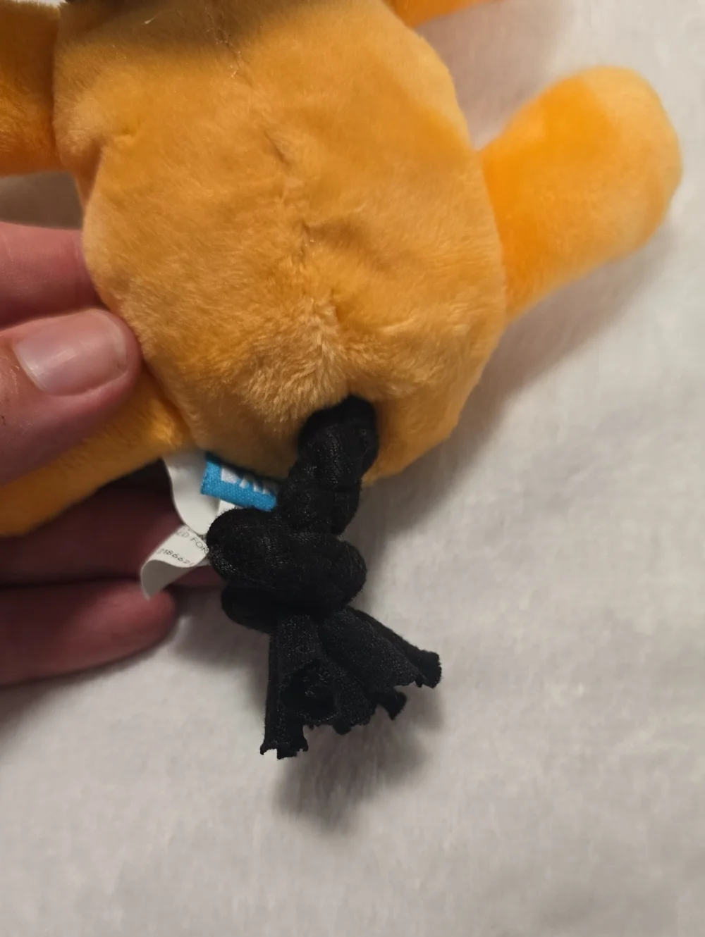 Bark Disneys Pluto  Orange & Black Plush Dog Toy Size Small 0-20 Pounds NWT